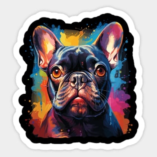 French Bulldog Rainbow Sticker